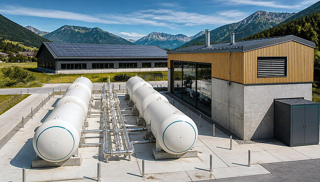 Druckluftspeicher im iconiQ Leistungskreis – Energiespeicherung