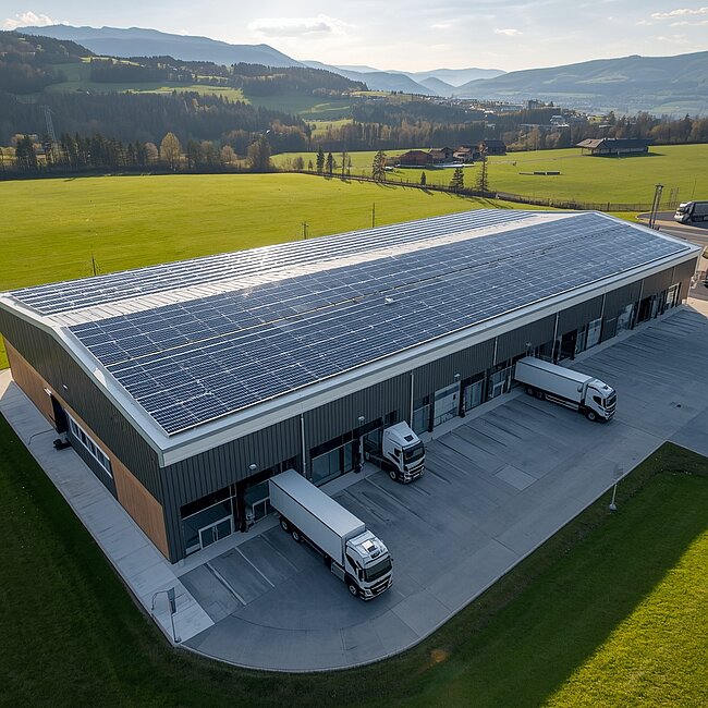 Photovoltaik-Energiegewinnung im iconiQ Leistungskreis