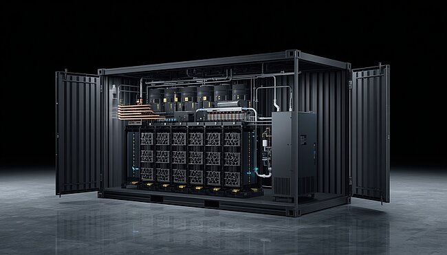 Redox-Flow-Speicher im iconiQ Leistungskreis