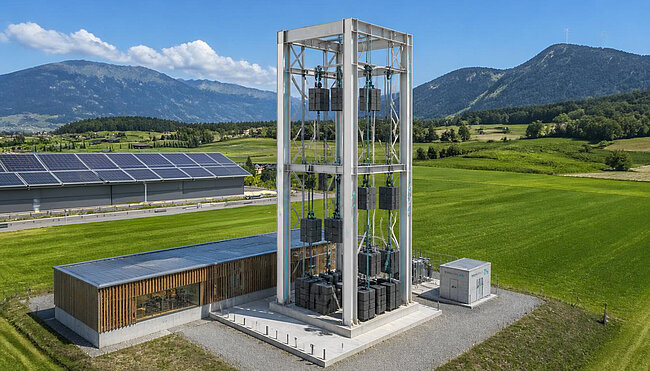 Gravitationsspeicher im iconiQ Leistungskreis – Energiespeicherung