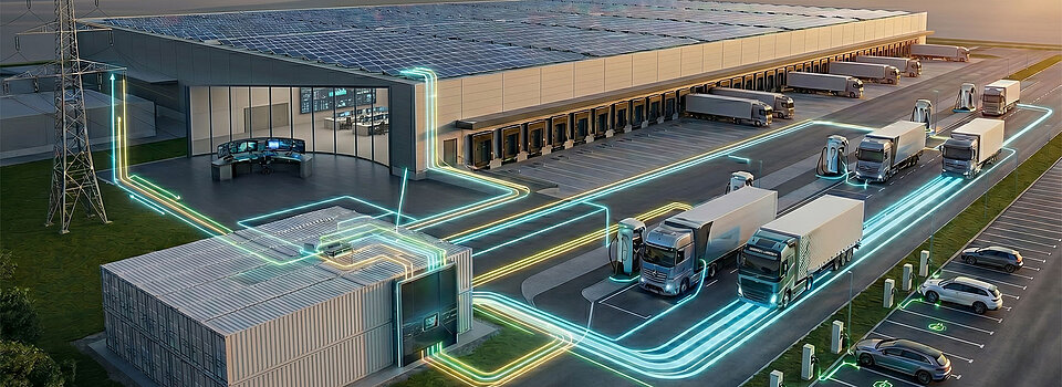 Logistik und Spedition – PV, Speicher und E-LKW-Ladeinfrastruktur iconiQ