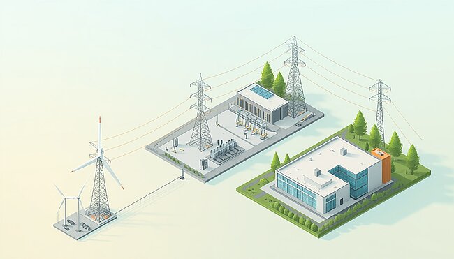 Energieverteilung Netzebene 2 im iconiQ Leistungskreis