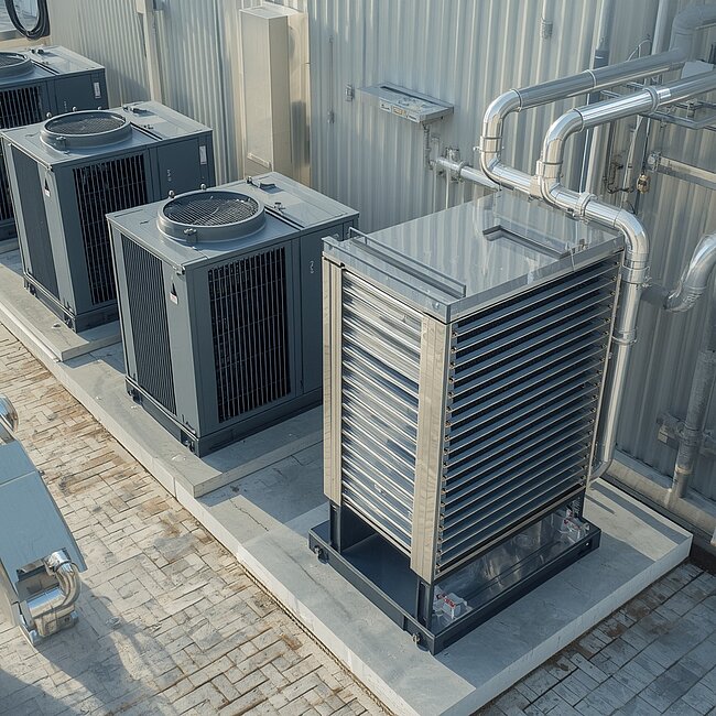 Industrielle Abwärme-Wärmepumpe im iconiQ Leistungskreis