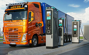 Weiler Transport – E-LKW Ladeinfrastruktur und Batteriespeicher iconiQ Referenzprojekt