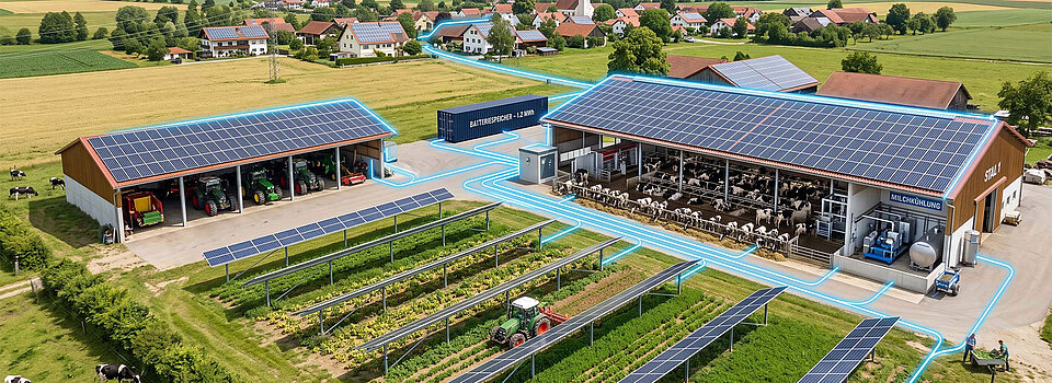 Agrar und Landwirtschaft – PV-Anlage und Energiespeicher iconiQ Energy