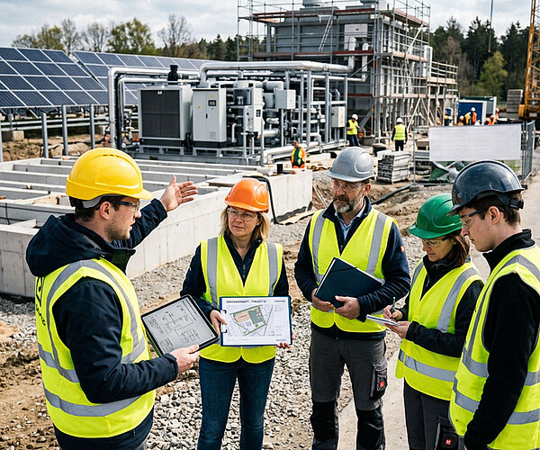 Vor-Ort-Termin mit Ausführungsunternehmen – iconiQ Angebotslegung