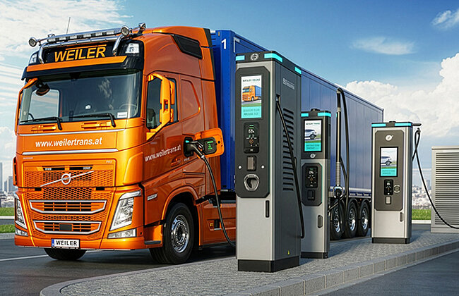 Weiler Transport – E-LKW und PKW-Ladeinfrastruktur mit PV-Eigenstrom iconiQ