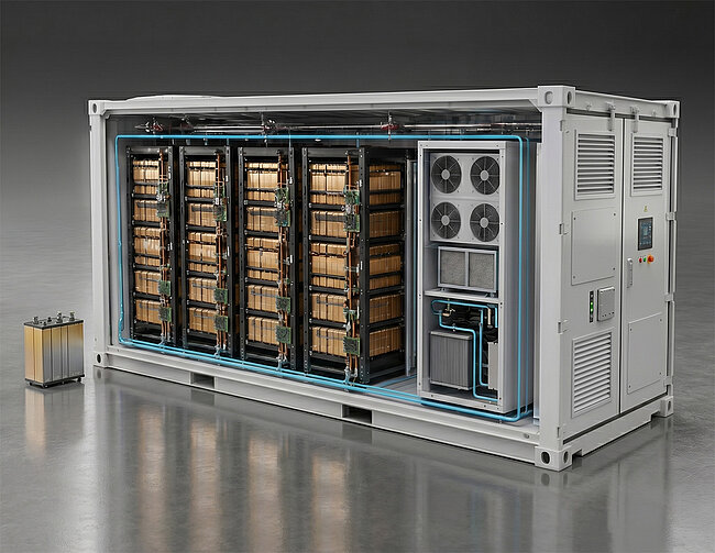 NMC-Lithium-Speicher im iconiQ Leistungskreis
