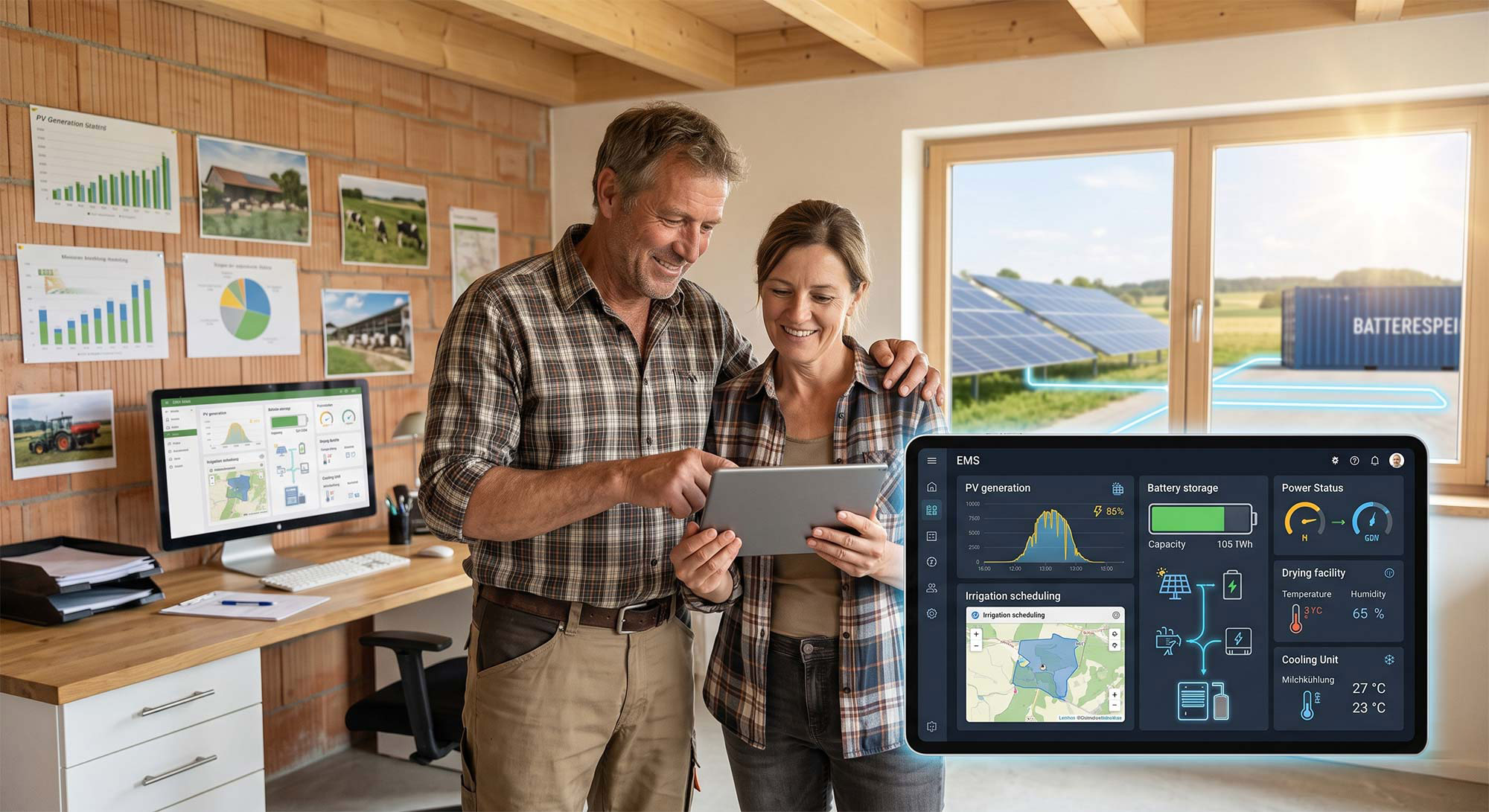 iconiQ Agrar & Landwirtschaft &ndash; PV auf Stalldach und Agri-PV