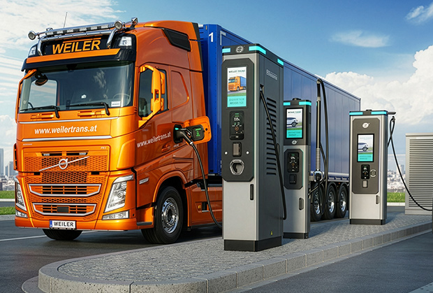 Weiler Transport – E-LKW Ladeinfrastruktur und Batteriespeicher iconiQ Referenzprojekt
